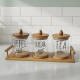 Glass Spice Jar Set - 3 Pcs	
